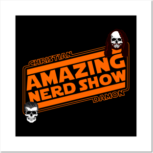 The Amazing Nerd Show Skull Logo Posters and Art